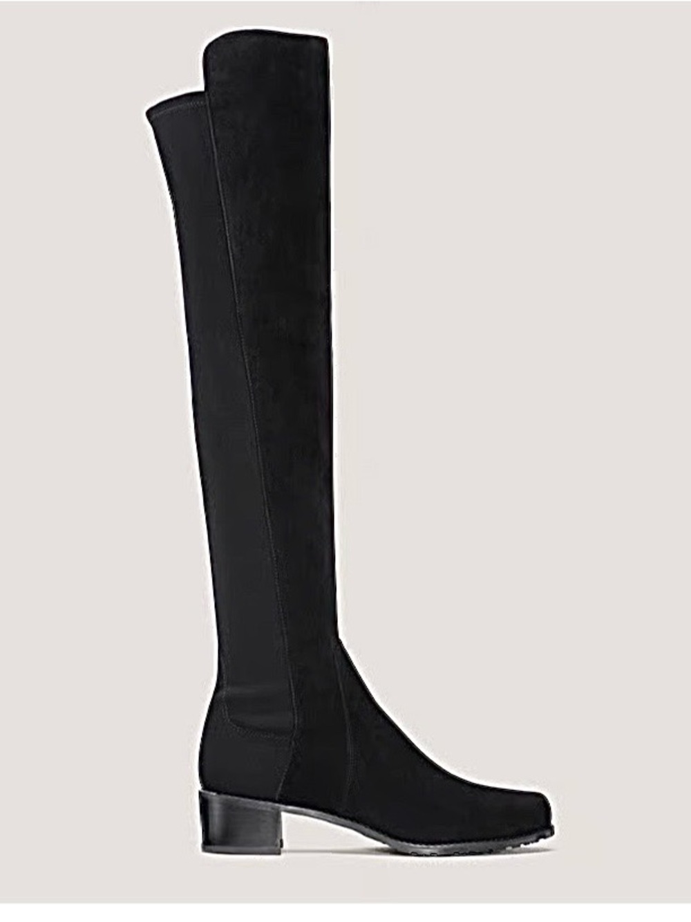 Stuart Weitzman Black Over-the-Knee Stretch Boots